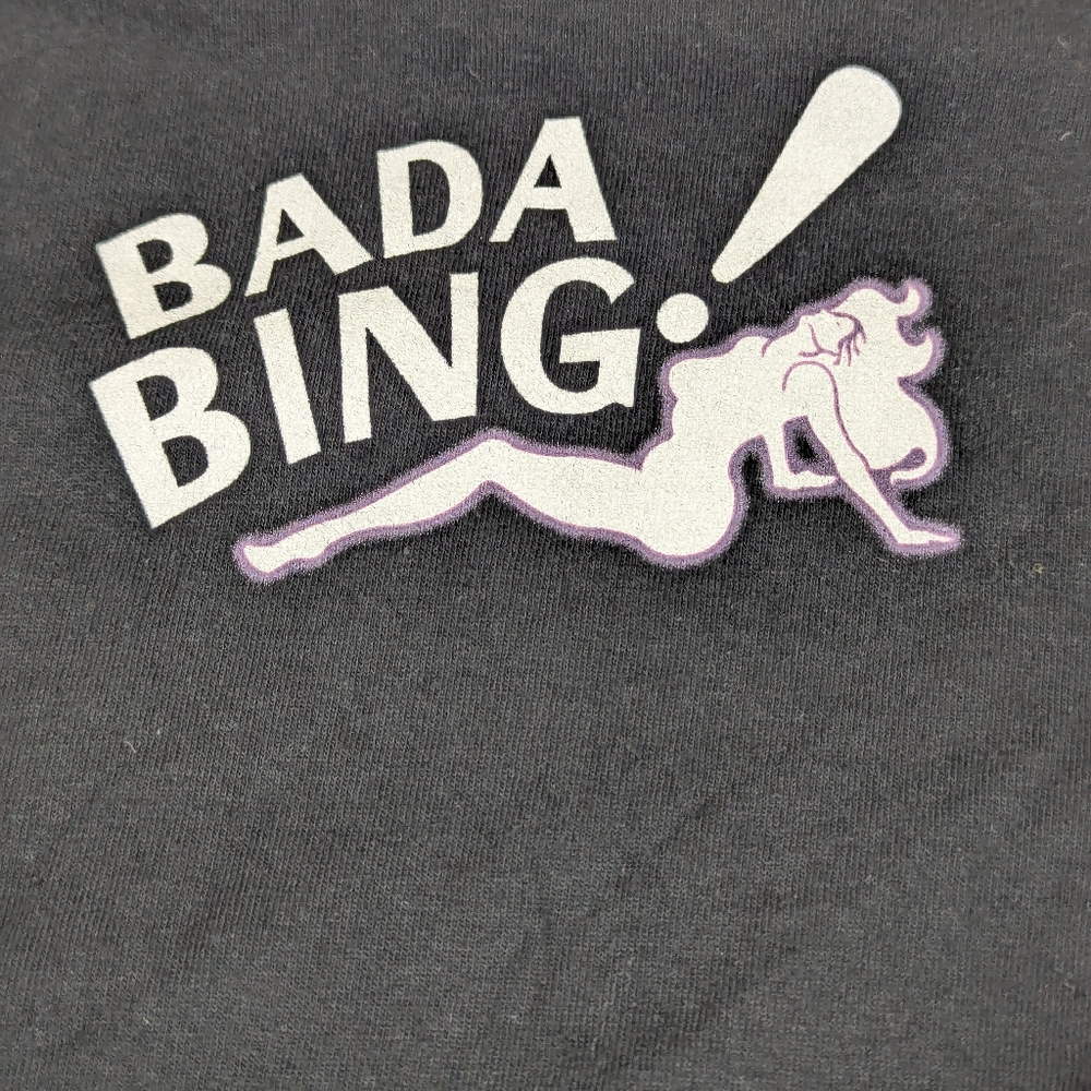 Bada Bing Strip Club Black T-shirt From The Sopranos TV Series Large